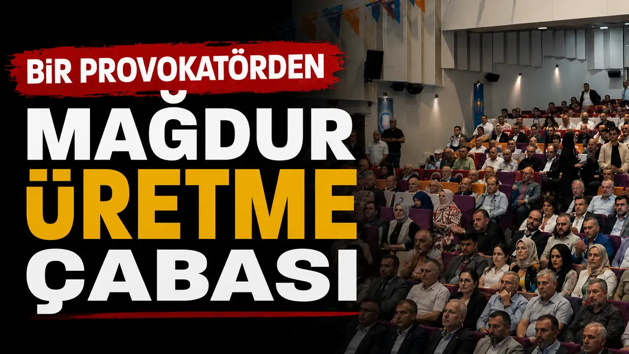 Trabzon'da bir provokatörden mağdur üretme çabası