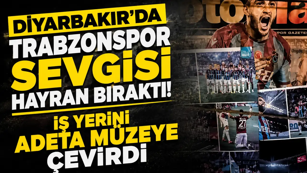 Diyarbakır’da Trabzonspor sevgisi! Boyacı ustanın dükkânı bordo-mavi müzeye döndü