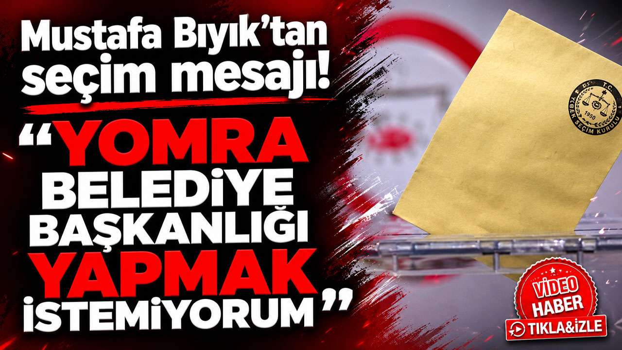 Mustafa Bıyık'tan seçim mesajı: "Yomra Belediye Başkanlığı yapmak istemiyorum"