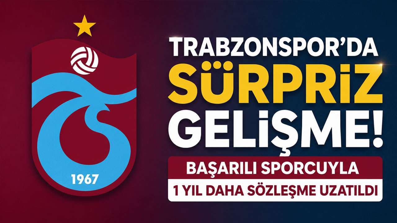 Trabzonspor'da sürpriz gelişme! Başarılı sporcuyla 1 yıl daha sözleşme uzatıldı