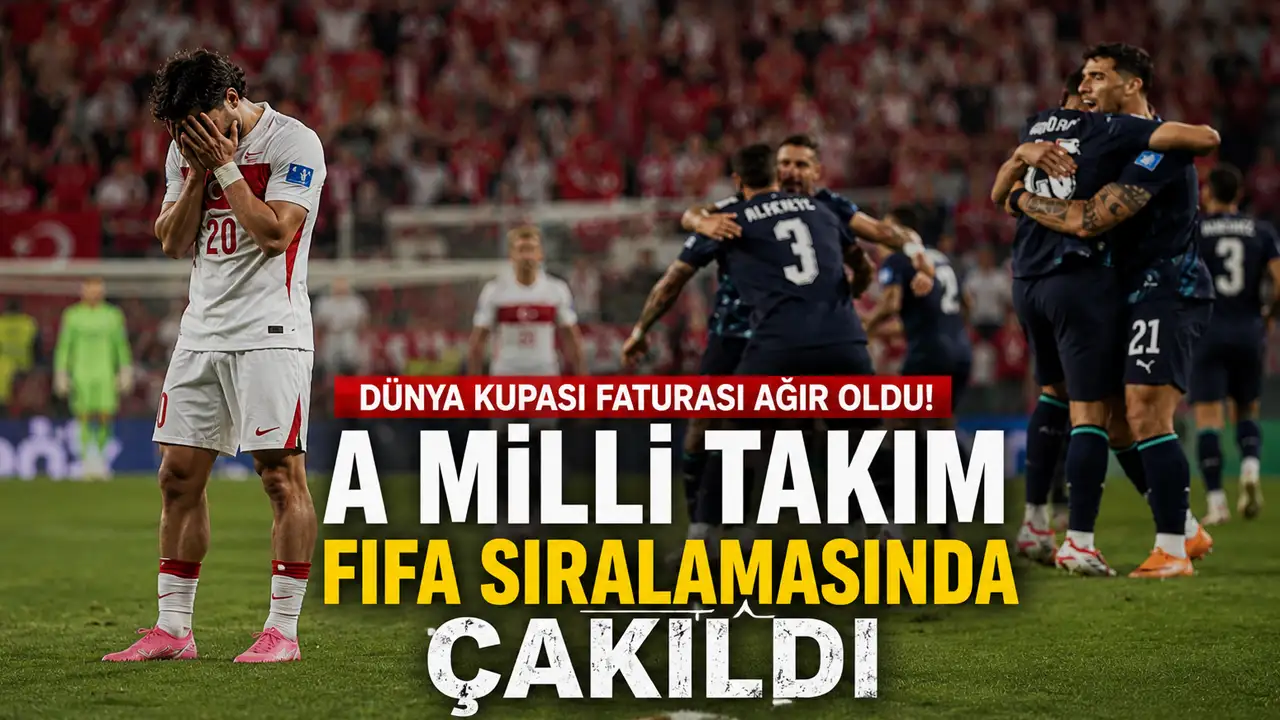 Dünya Kupası faturası ağır oldu! A Milli takım FIFA sıralamasında çakıldı