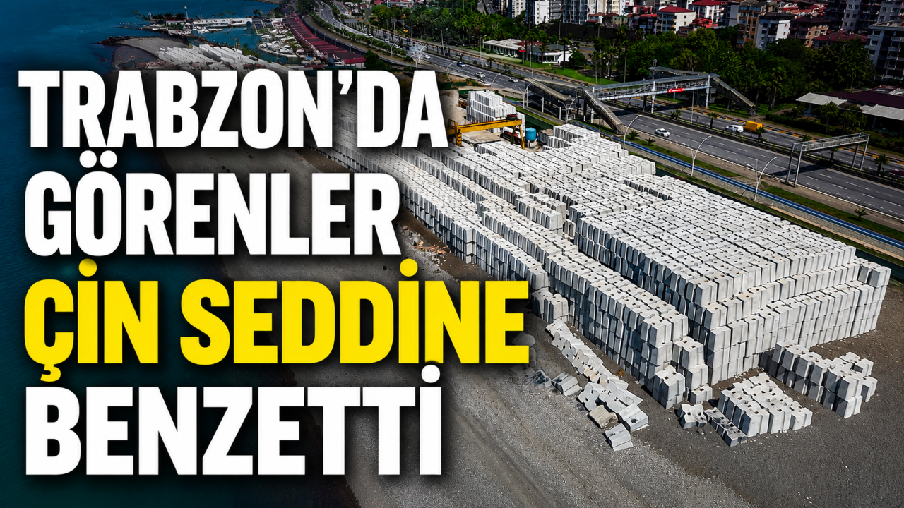 Trabzon'da görenler Çin Seddine benzetti