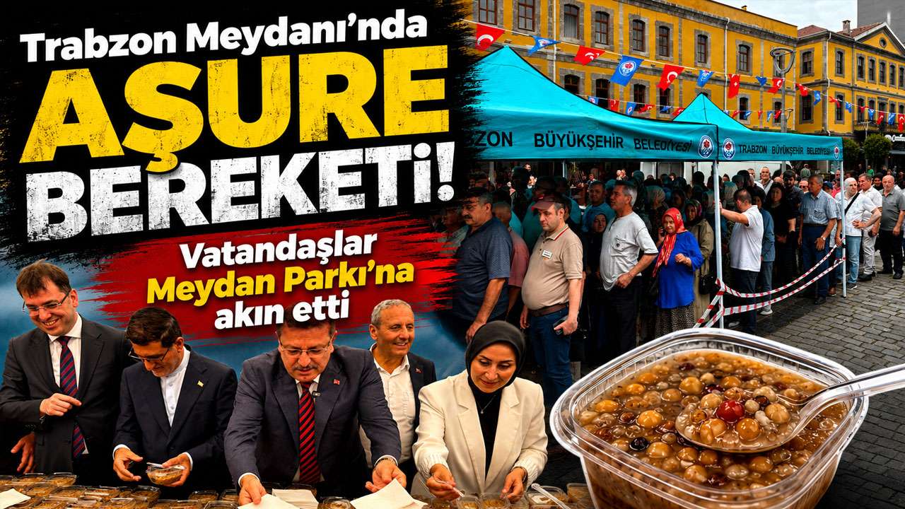 Trabzon Meydanı’nda Aşure bereketi! Vatandaşlar Meydan Parkı’na akın etti