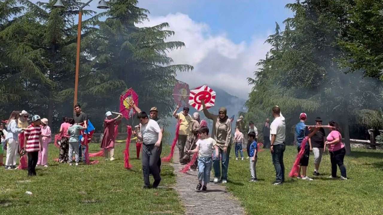 Akçaabat’ta özel öğrencilere doğayla iç içe spor şenliği