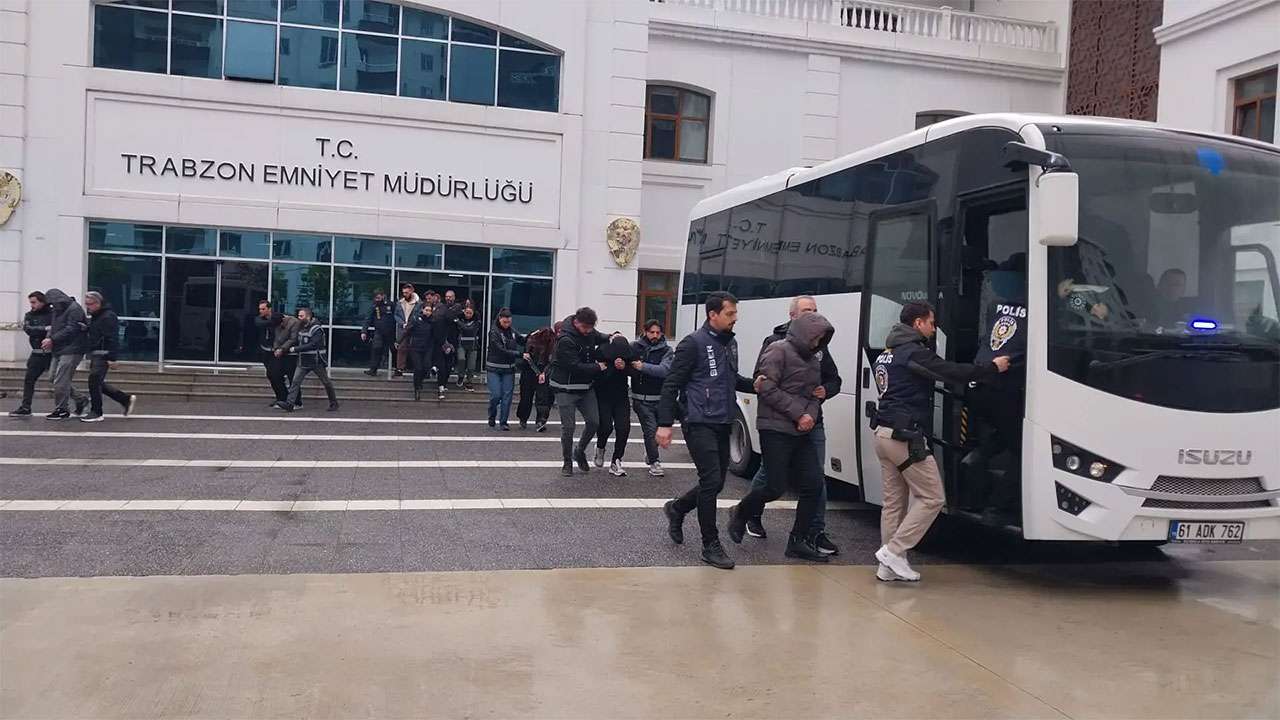 Trabzon merkezli yasa dışı bahis operasyonunda 34 gözaltı