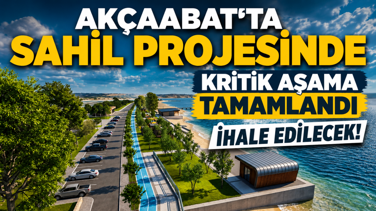 Akçaabat’ta sahil projesinde kritik aşama tamamlandı İhale edilecek