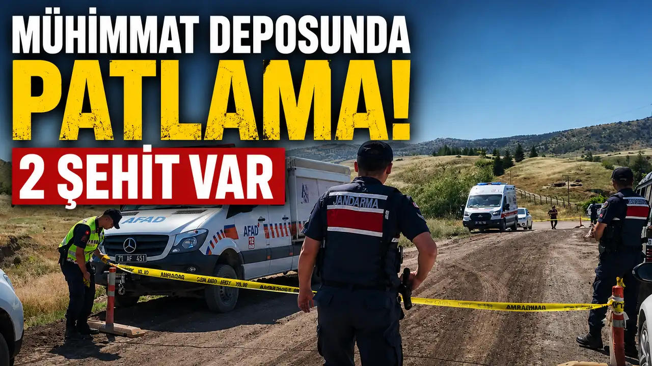 Kırıkkale'de mühimmat deposunda patlama! 2 şehit var