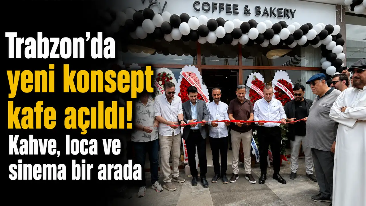 Trabzon’da yeni konsept kafe açıldı! Kahve, loca ve sinema bir arada