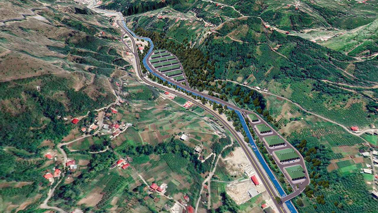 Trabzon'da küçük sanayi sitesi projesi etap etap ilerliyor