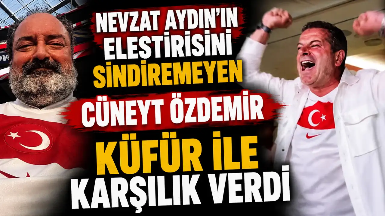 Nevzat Aydın'ın eleştirisini sindiremeyen Cüneyt Özdemir küfür ile karşılık verdi