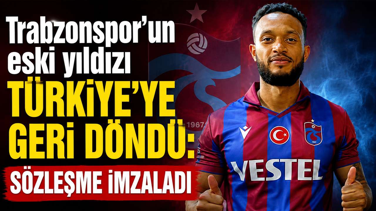 Trabzonspor'un eski yıldızı Türkiye'ye geri döndü: Sözleşme imzaladı