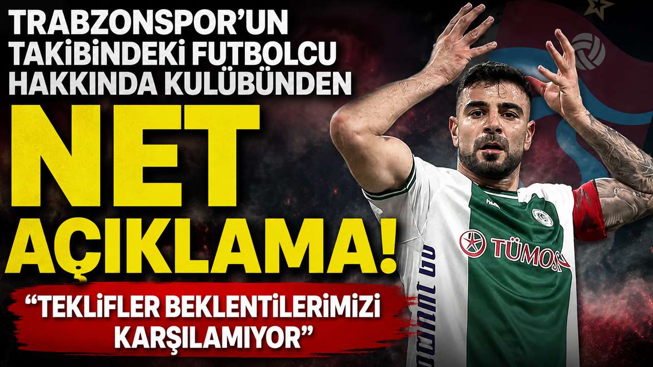 Trabzonspor’un takibindeki futbolcu hakkında kulübünden net açıklama! 