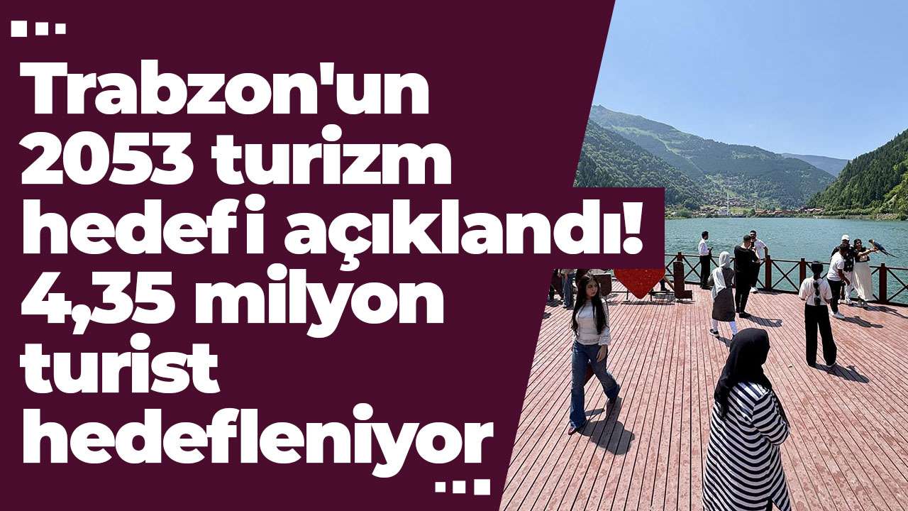 Trabzon'un 2053 turizm hedefi açıklandı! 4,35 milyon turist hedefleniyor
