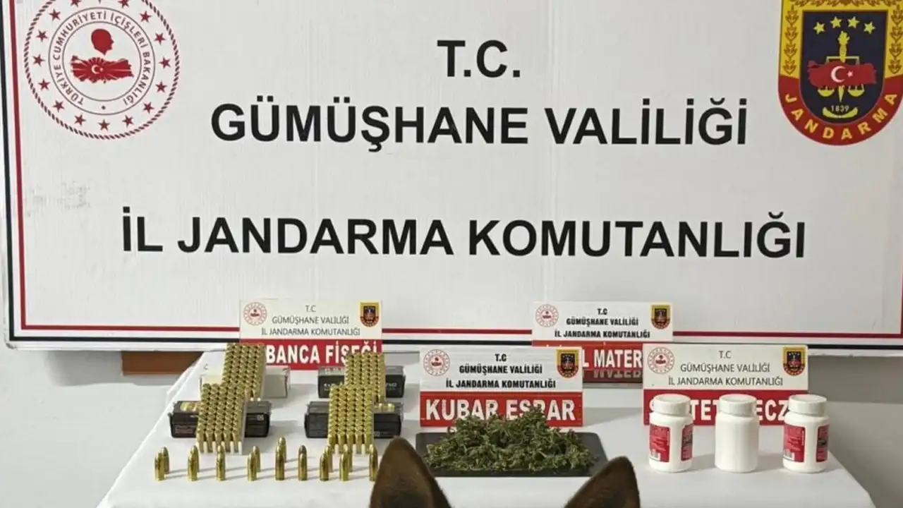 Gümüşhane'de uyuşturucu operasyonu! Esrar ve sentetik hap ele geçirildi