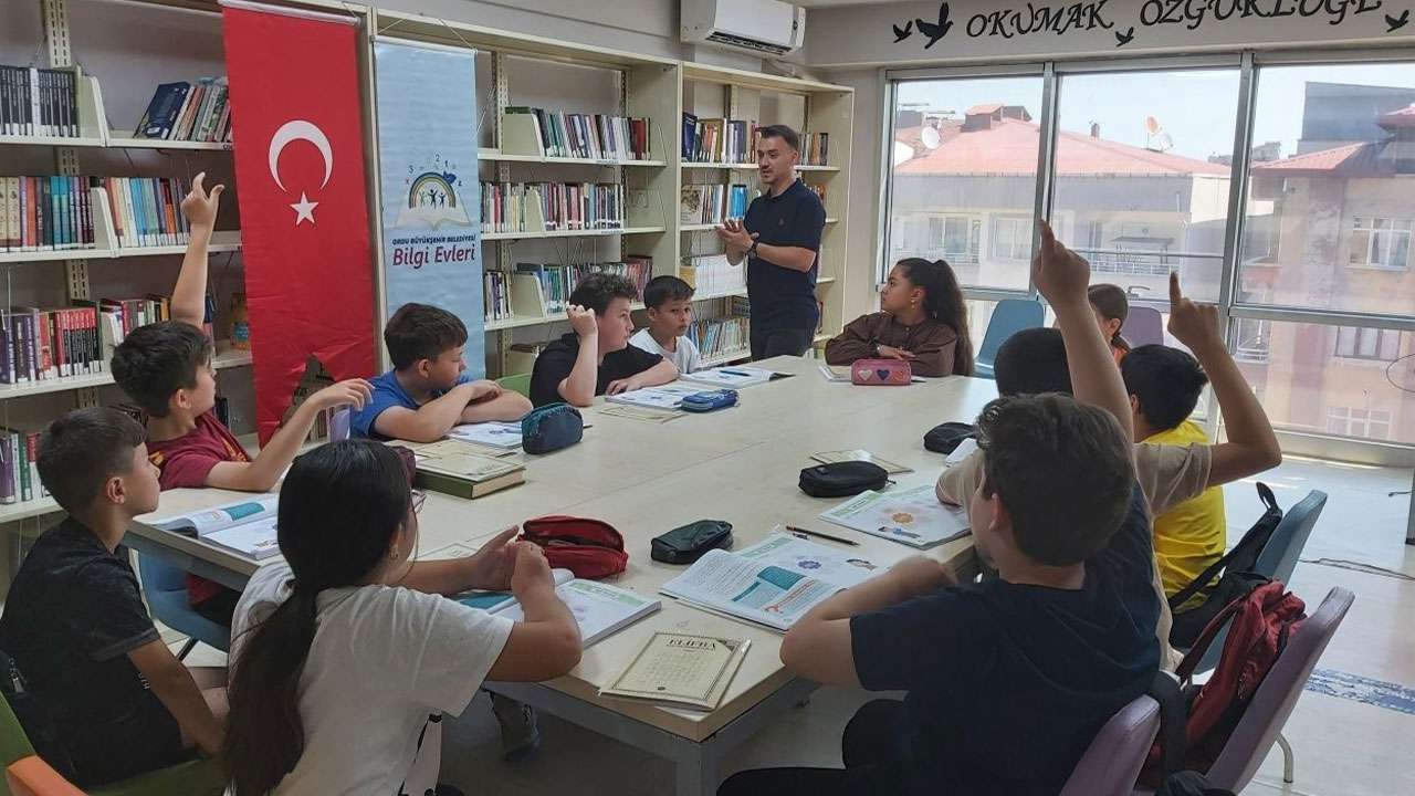 Ordu’da bilgi evlerinde ücretsiz yaz etkinlikleri yoğun ilgi gördü