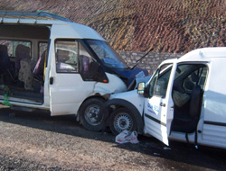 Gümüşhane'de kaza: 5 kişi yaralı