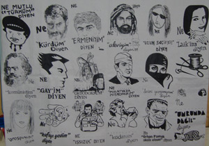 Trabzon İHD'de ilginç afiş