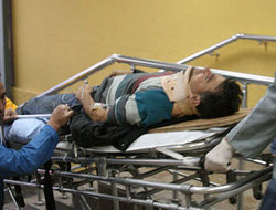 Takım minibüsü  şarampole uçtu