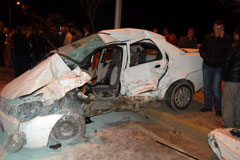 Ünye'de kazada 1 ölü 1 yaralı