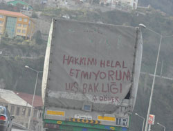 Bu da kamyon arkası bedduası