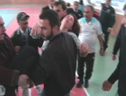 Rize'de maçta olay çıktı!