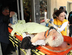 Akçaabat Emniyeti aracı kaza yaptı