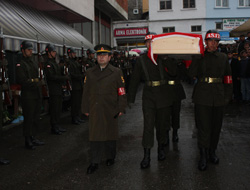 Giresunlu emekli albaya son görev