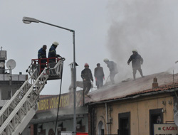 Trabzon'da itfaiye eri yaralandı