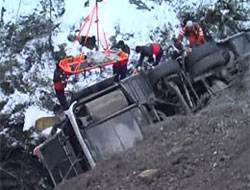 15 metreden dereye uçtu!