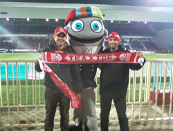 Maskot Hamsi de Milli maçtaydı