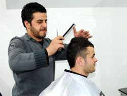 TS'li futbolculara kuaför salonu!