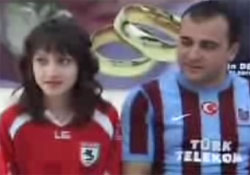 Fanatik gelin-damat!