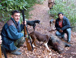 Köylülerin imdadına avcılar yetişti!