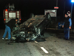 Kaza yapan şahıs kayıplara karıştı