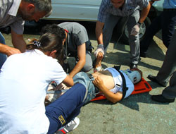 Freni patlayan araç dehşet saçtı!