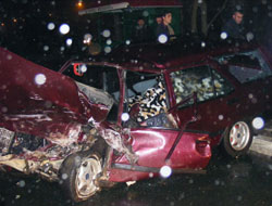 Çay Fabrikası önünde kaza!