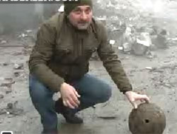 Trabzonda evde top güllesi