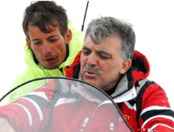 Cumhurbaşkanı'nın kayak keyfi