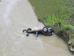 Araç Sera gölüne uçtu!