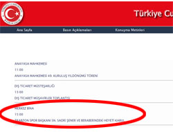 Başbakanlık'ın sitesinde TS var!