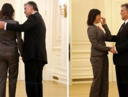 Cumhurbaşkanı Gül'ü görünce...