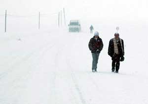 Erzurum'da karayolu kapandı