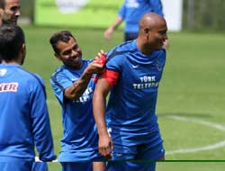 TS'de antrenmana devam