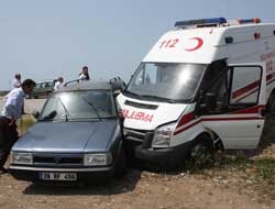 Giresun'da feci kaza