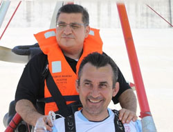 O Trabzon'un uçan kaymakamı