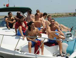 TS yatla denize açıldı