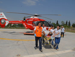 İşte ambulans helikopter!