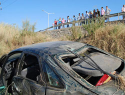 Terhis oldu kaza geçirdi!