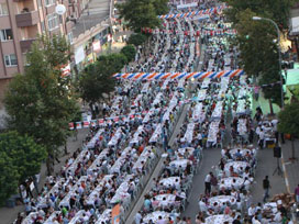 İkizdere'de 1.5 kilometrelik sofra!