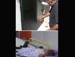 Bebeği bu kez tuvalete bıraktılar!